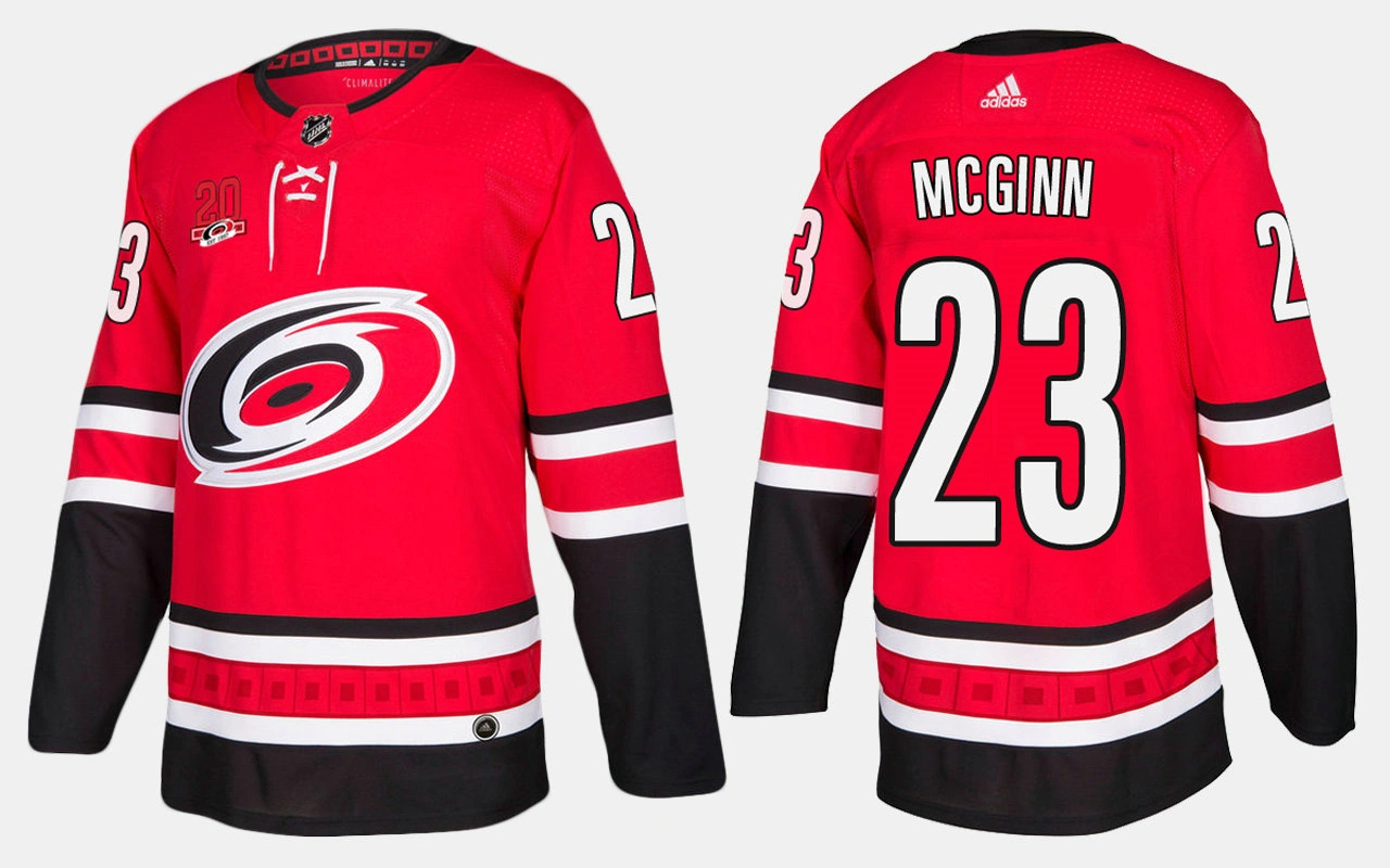 Carolina Hurricanes #23 Brock McGinn Home Red Jersey Carolina Hurricanes #23 Brock McGinn Home Red Jersey