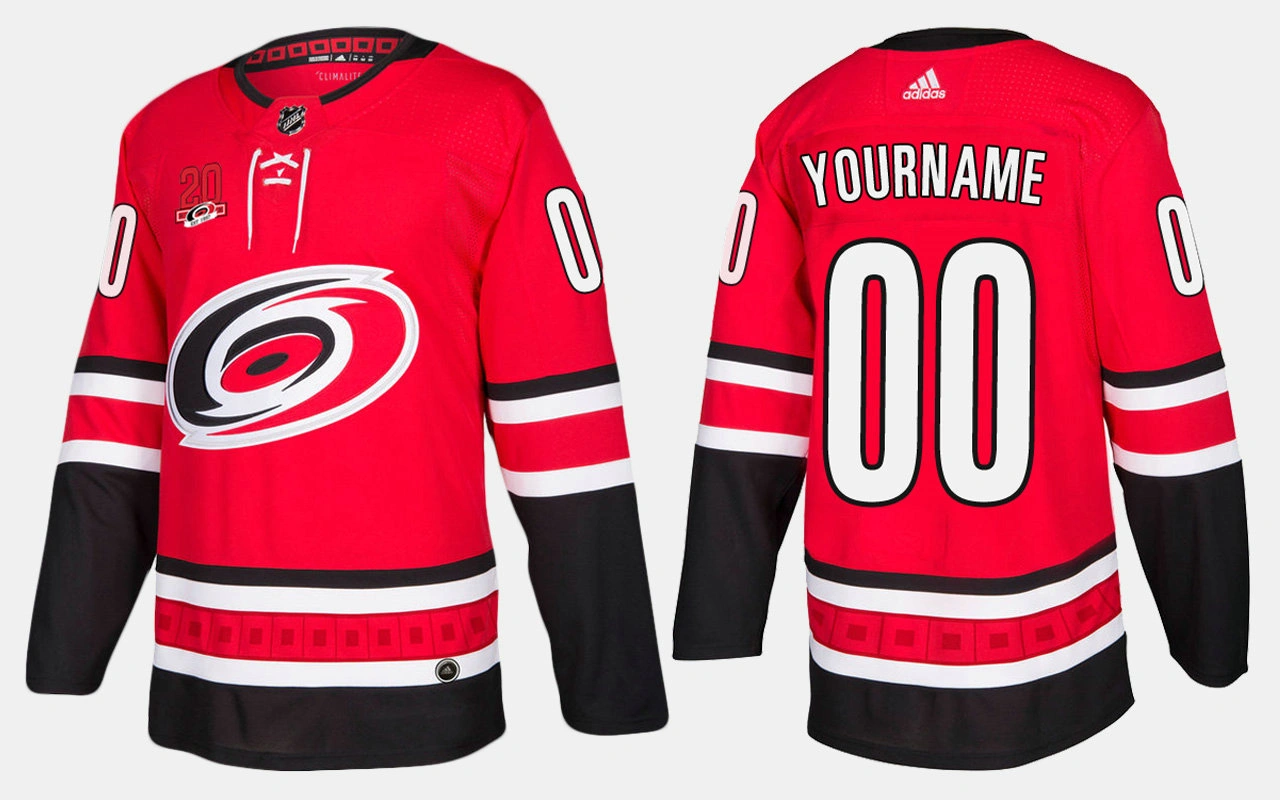 Carolina Hurricanes #00 Custom Home Red Jersey Carolina Hurricanes #00 Custom Home Red Jersey
