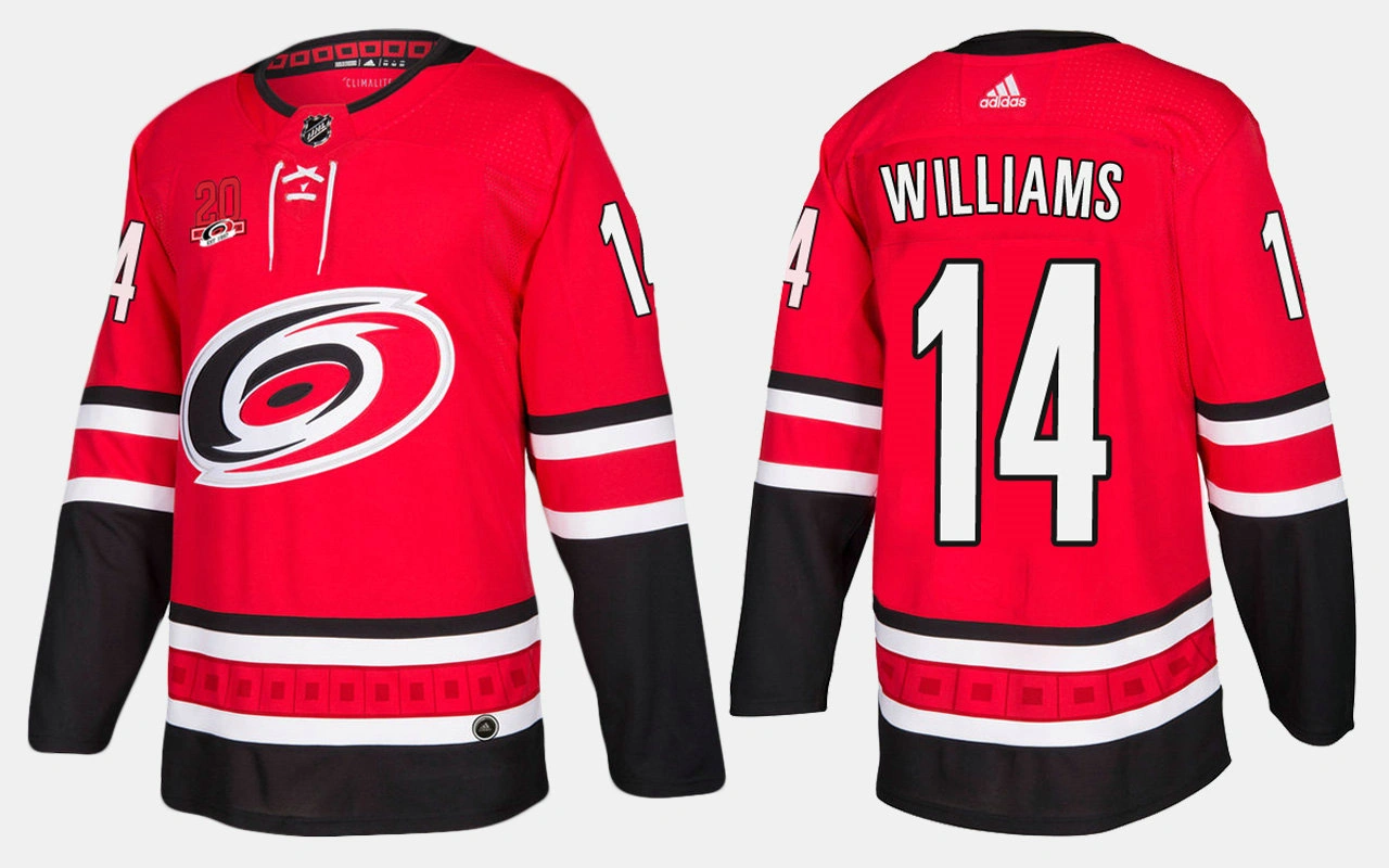 Women's Carolina Hurricanes #14 Justin Williams Home Red Jersey Women's Carolina Hurricanes #14 Justin Williams Home Red Jersey