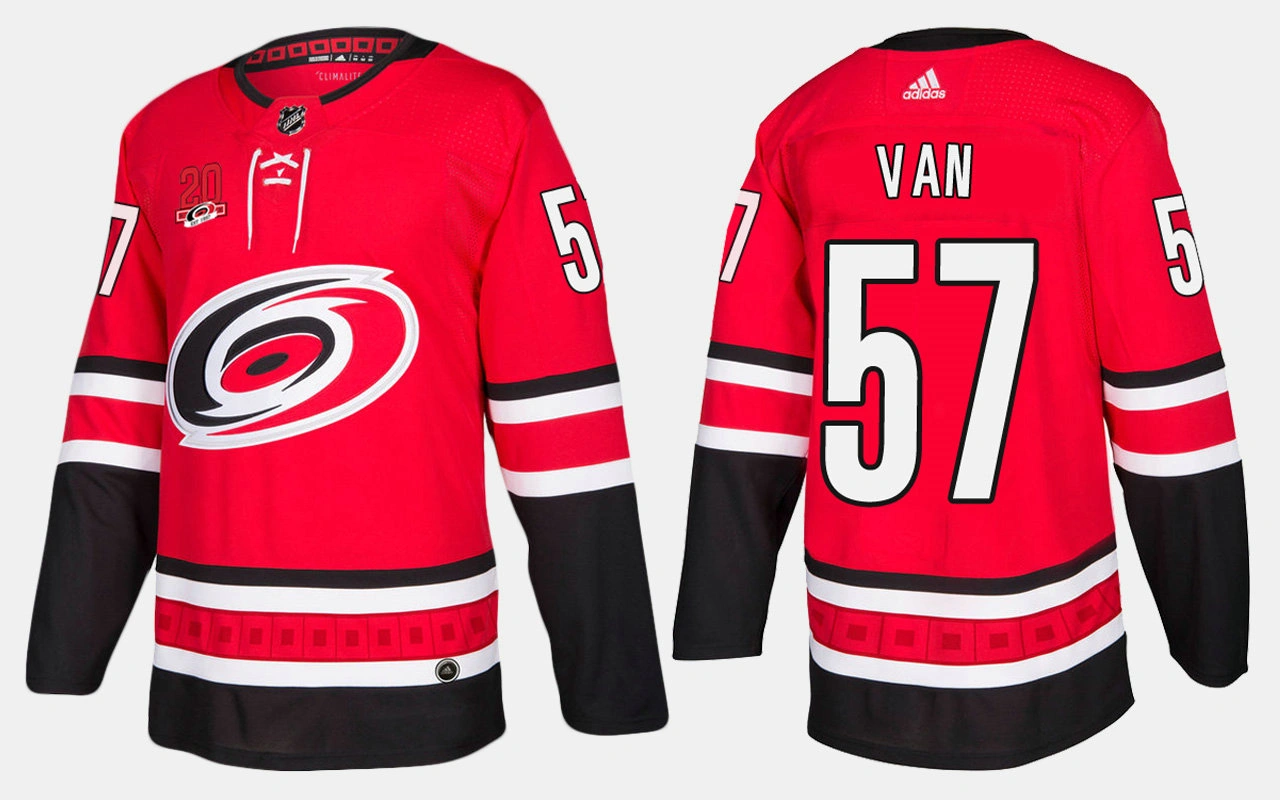 Women's Carolina Hurricanes #57 Trevor van Riemsdyk Home Red Jersey Women's Carolina Hurricanes #57 Trevor van Riemsdyk Home Red Jersey