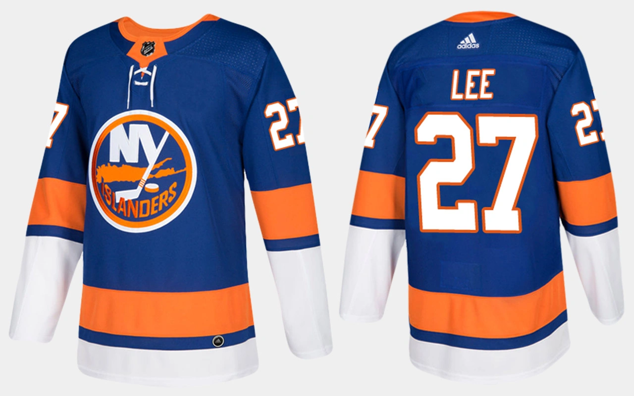 New York Islanders #27 Anders Lee Home Blue Jersey