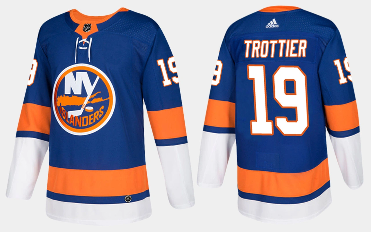New York Islanders #19 Retired Bryan Trottier Home Blue Jersey New York Islanders #19 Retired Bryan Trottier Home Blue Jersey