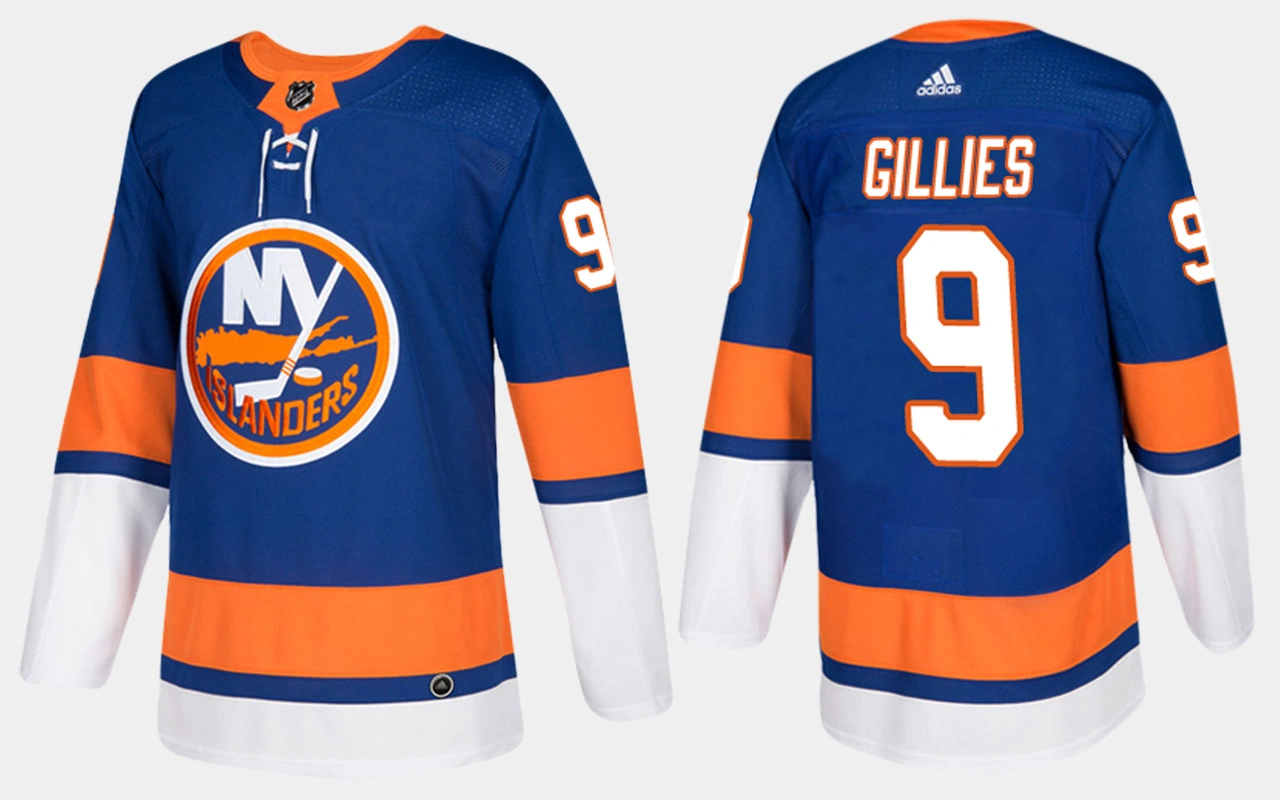 New York Islanders #9 Retired Clark Gillies Home Blue Jersey New York Islanders #9 Retired Clark Gillies Home Blue Jersey