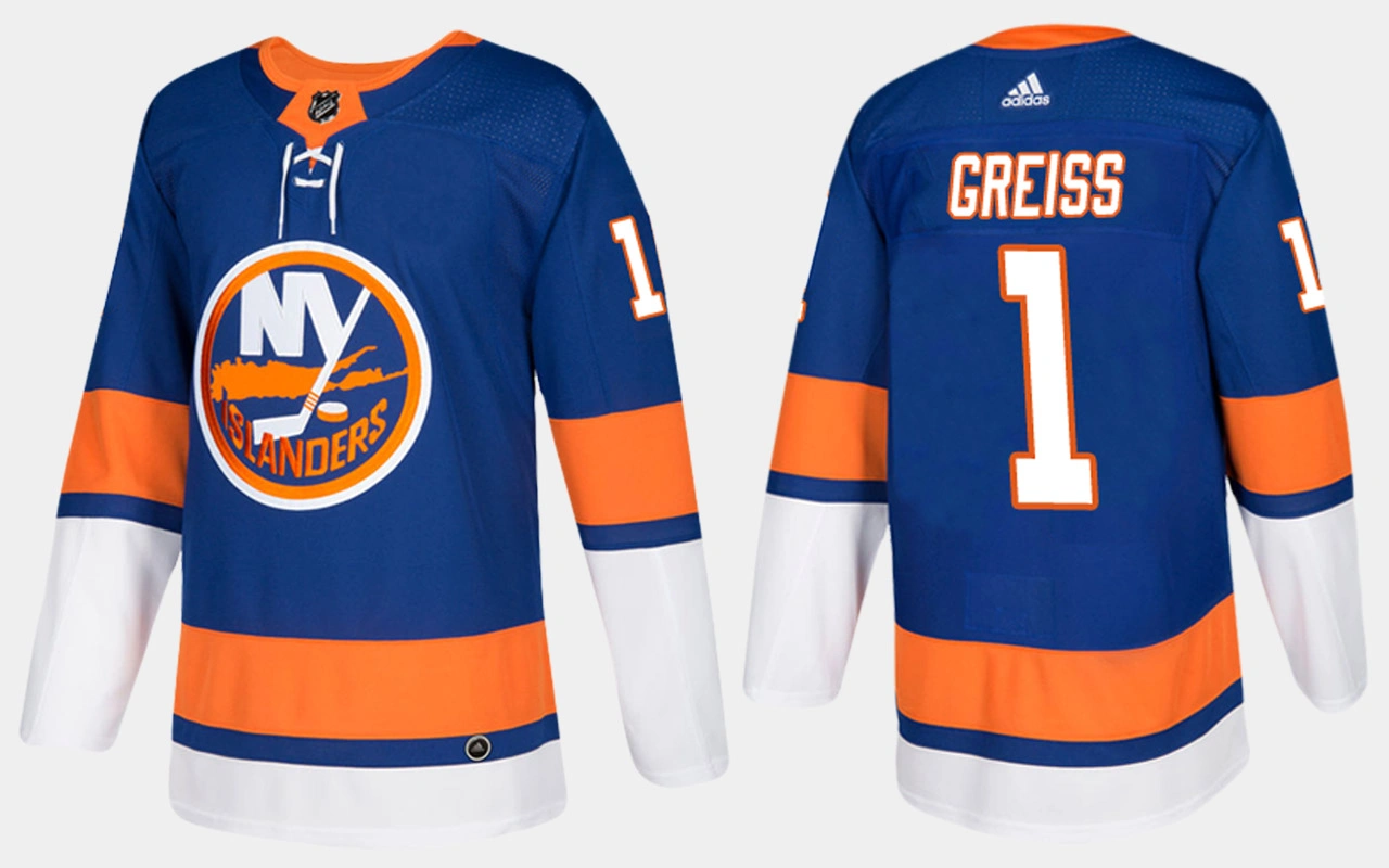 New York Islanders #1 Thomas Greiss Home Blue Jersey