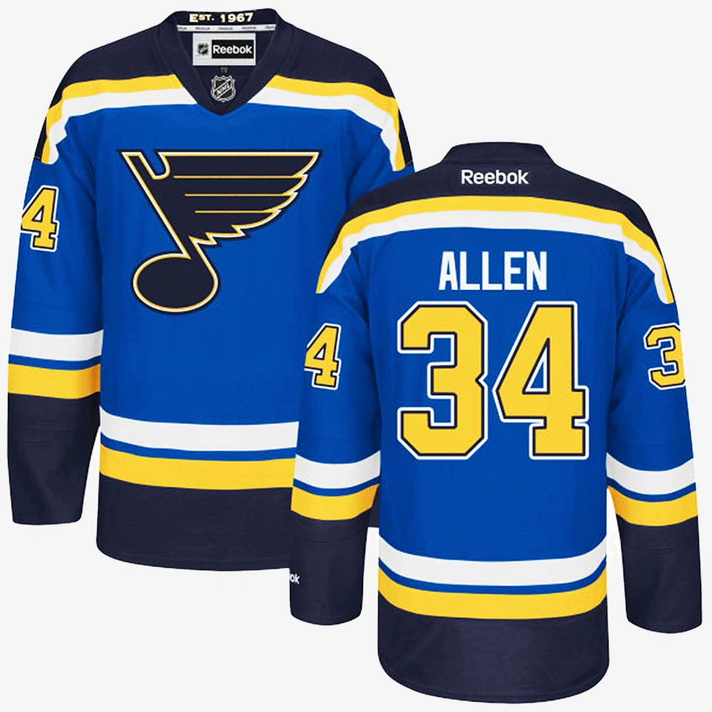 Jake Allen St. Louis Blues Navy Blue Home Jersey