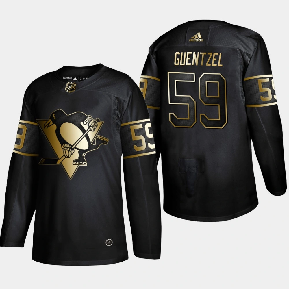 Women's Pittsburgh Penguins Jake Guentzel #59 Black 2019 NHL Golden Edition Authentic Player Jersey