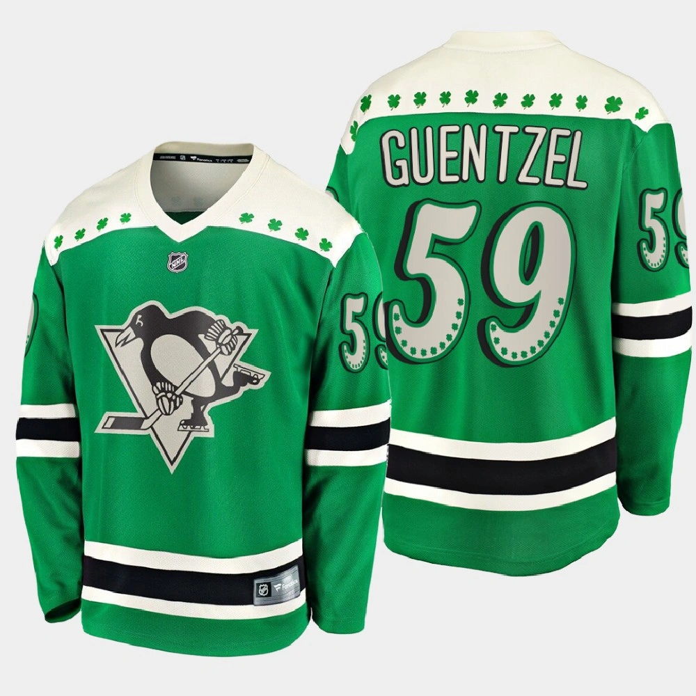 Youth Pittsburgh Penguins Jake Guentzel #59 2021 St. Patrick's Day Green Jersey Youth Pittsburgh Penguins Jake Guentzel #59 2021 St. Patrick's Day Green Jersey