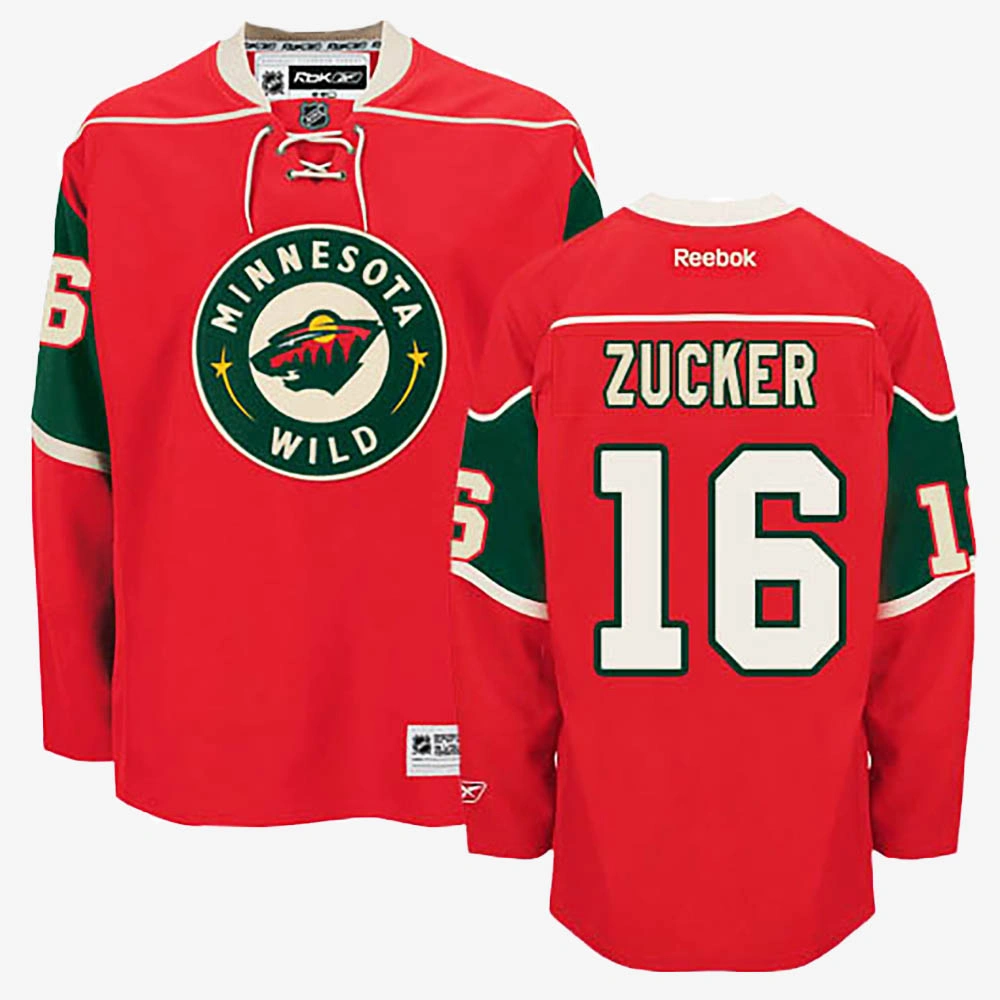 Jason Zucker Minnesota Wild Red Home Jersey