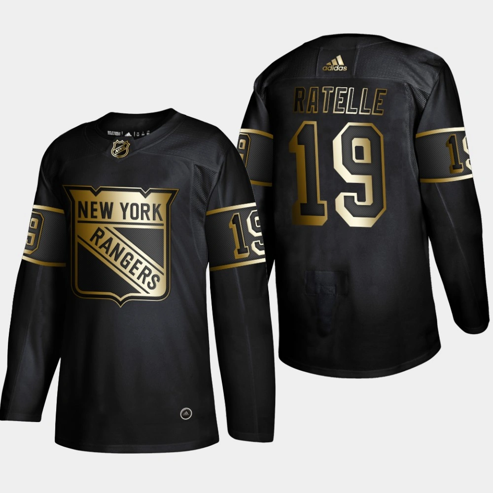 Youth New York Rangers Jean Ratelle #19 2019 NHL Golden Edition Retired Player Black Jersey