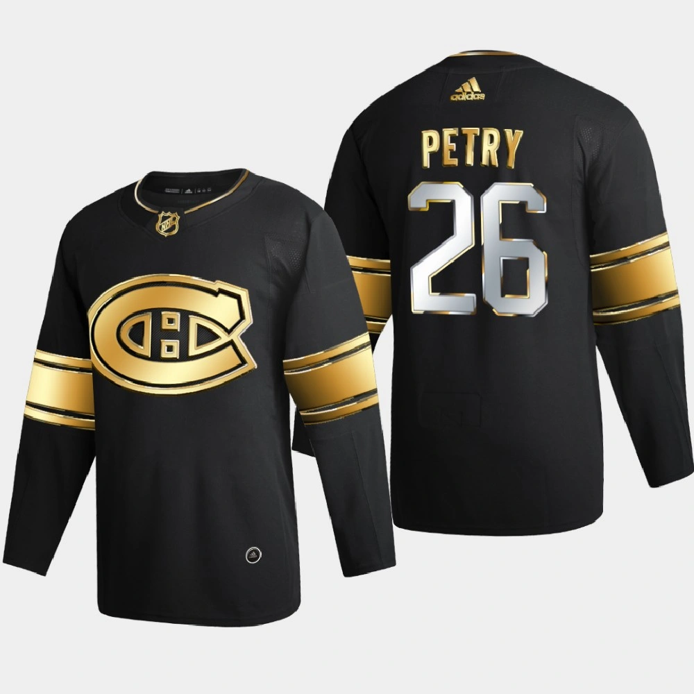 Men Montreal Canadiens Jeff Petry #26 2020-21 Golden Edition Limited Authentic Jersey - Black