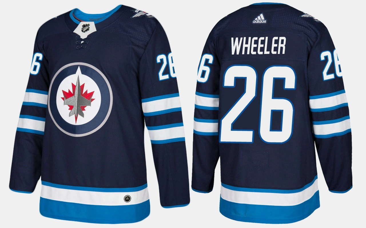 Winnipeg Jets #26 Blake Wheeler Home Navy Jersey