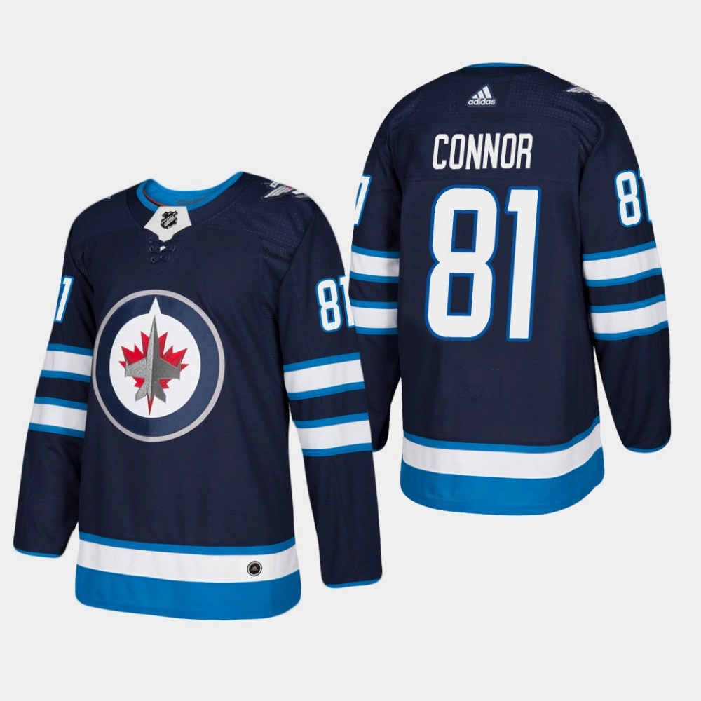 Winnipeg Jets #81 Kyle Connor Home Navy Jersey