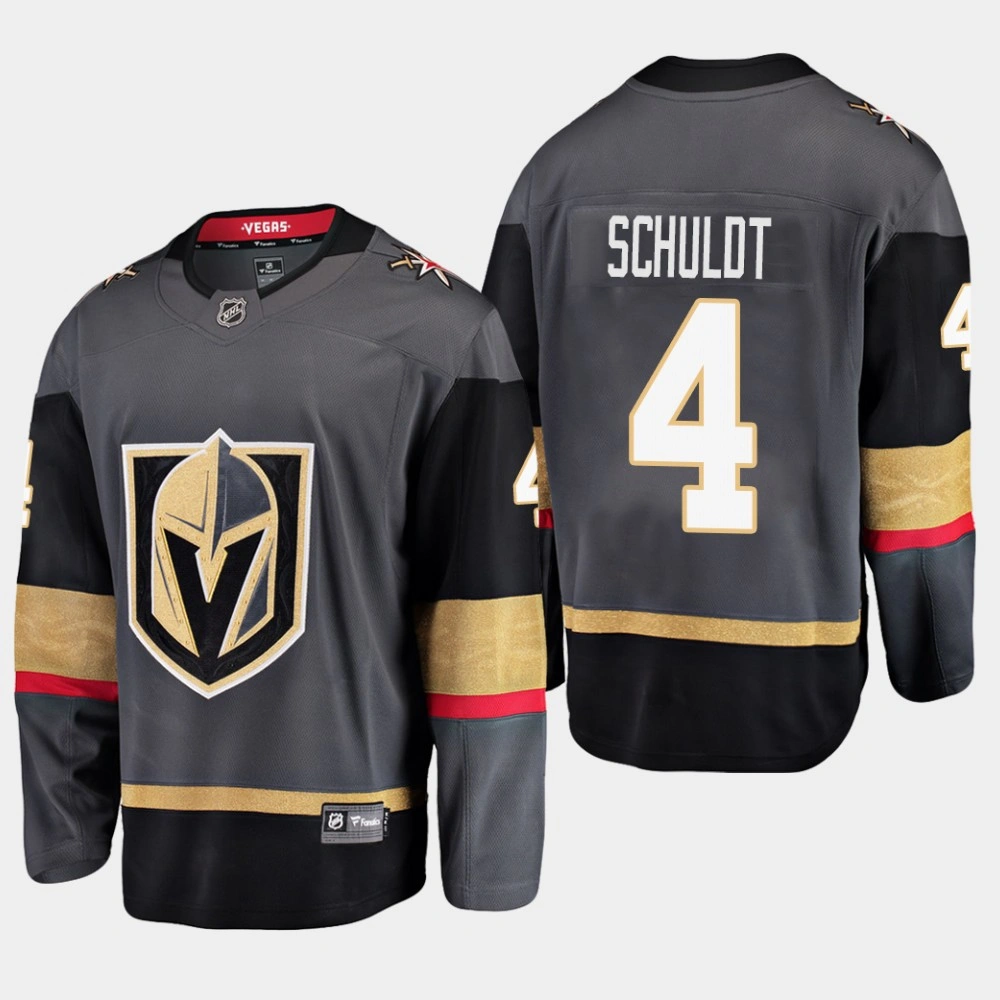 Women's Vegas Golden Knights Jimmy Schuldt #4 Black Home Breakaway Player Jersey