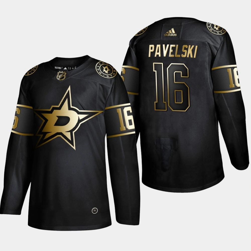 Dallas Stars Joe Pavelski #16 Authentic NHL Golden Edition Black Jersey - Men's Dallas Stars Joe Pavelski #16 Authentic NHL Golden Edition Black Jersey - Men's