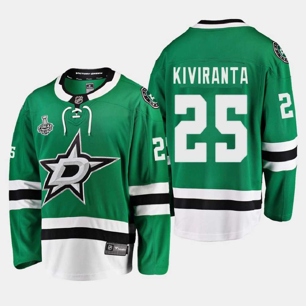 Men's Dallas Stars Joel Kiviranta #25 2020 Stanley Cup Final Home Breakaway Player Green Jersey Men's Dallas Stars Joel Kiviranta #25 2020 Stanley Cup Final Home Breakaway Player Green Jersey