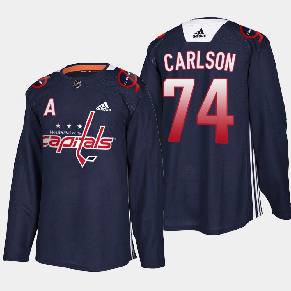 Men's Washington Capitals John Carlson #74 Black History Night Navy Jersey Men's Washington Capitals John Carlson #74 Black History Night Navy Jersey
