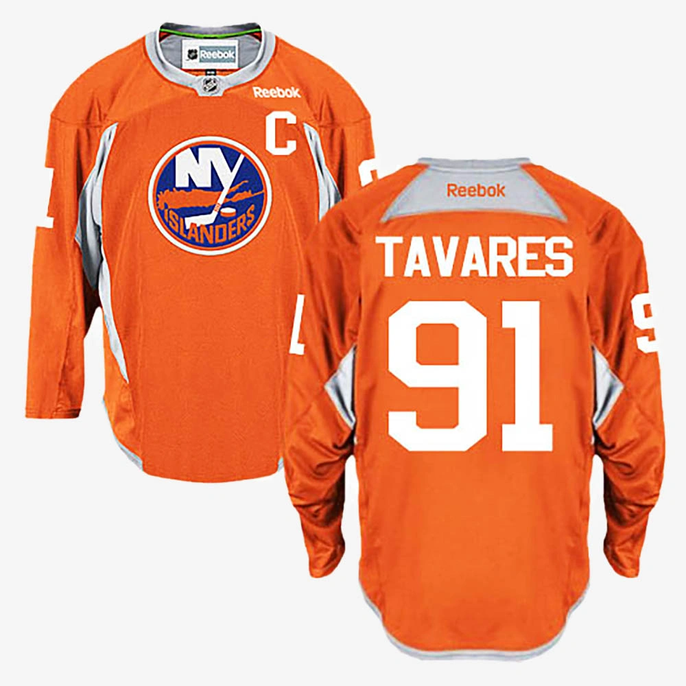 Women's John Tavares New York Islanders Orange Practice Jersey