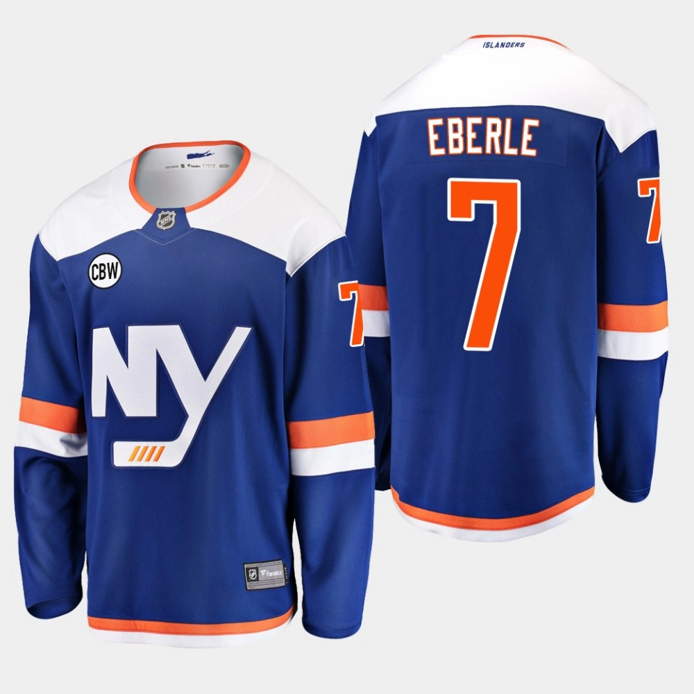 Women's New York Islanders Jordan Eberle #7 Blue 2019 Alternate Breakaway CBW Jersey