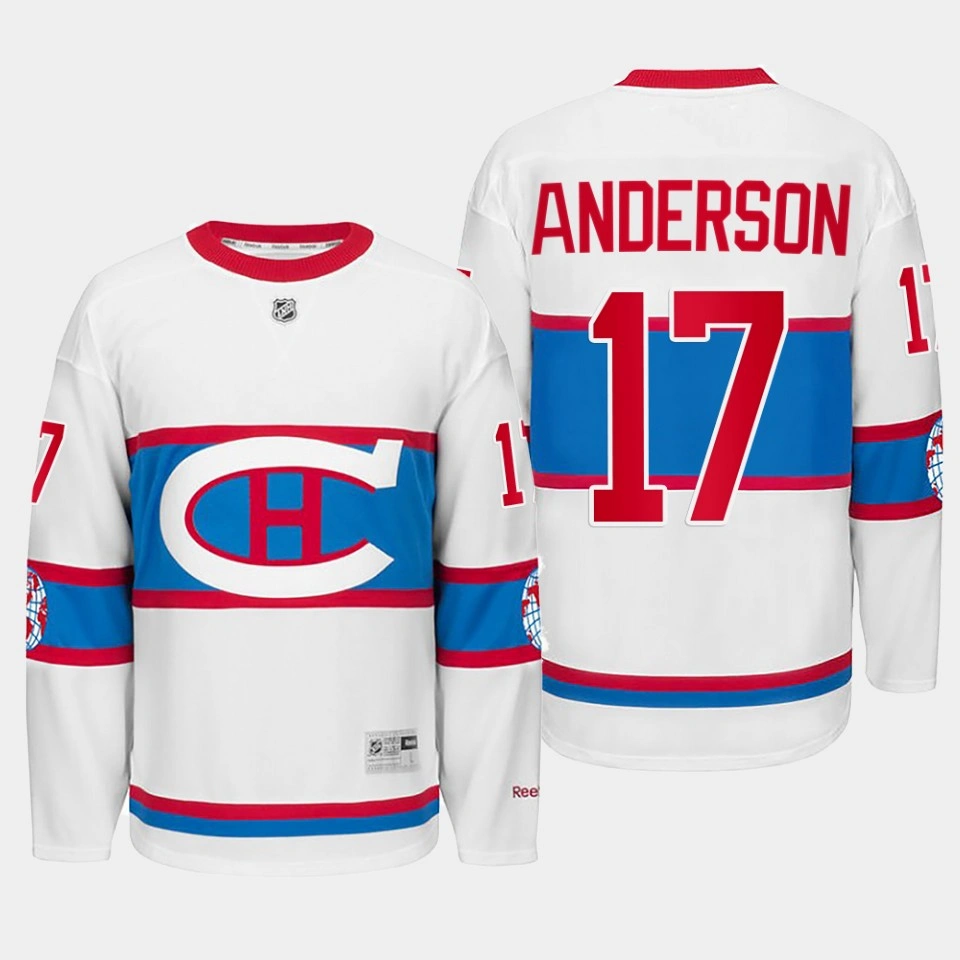 Winter Classic 2016 Montreal Canadiens Josh Anderson Throwback White #17 Jersey