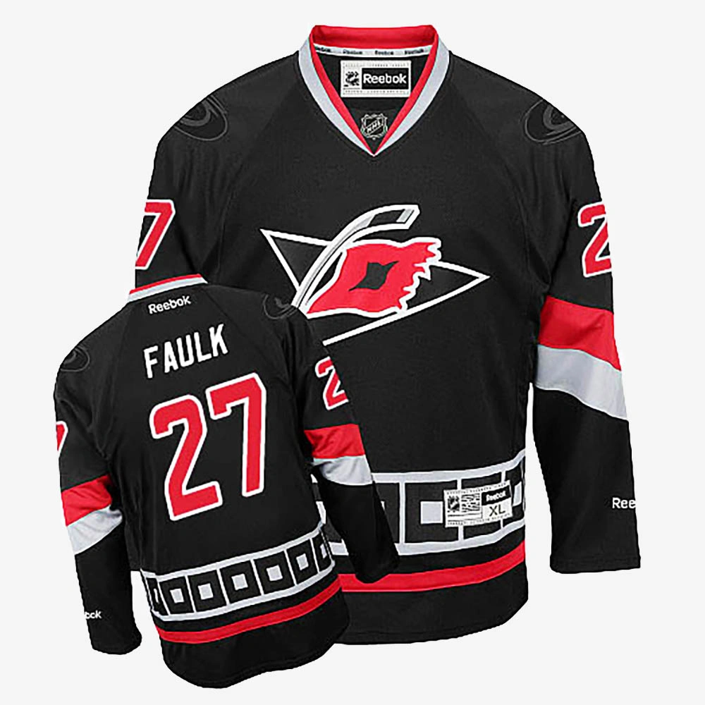 Justin Faulk Carolina Hurricanes Black Alternate Jersey