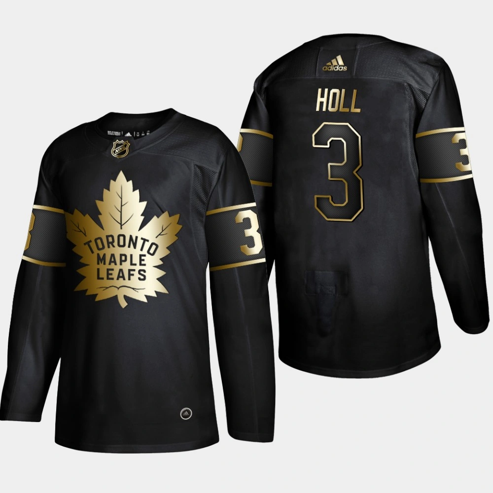 Youth Toronto Maple Leafs Justin Holl #3 Black 2019 NHL Golden Edition Authentic Player Jersey Youth Toronto Maple Leafs Justin Holl #3 Black 2019 NHL Golden Edition Authentic Player Jersey