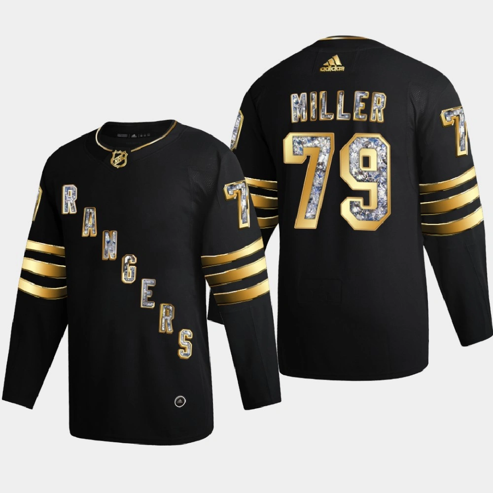 Women's K'Andre Miller New York Rangers 2022 Stanley Cup Playoffs Black Diamond Edition Jersey Authentic Women's K'Andre Miller New York Rangers 2022 Stanley Cup Playoffs Black Diamond Edition Jersey Authentic