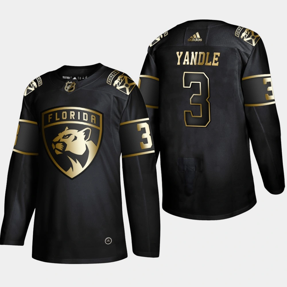 Florida Panthers Keith Yandle #3 Authentic 2019 NHL Golden Edition Black Player Jersey - Men's