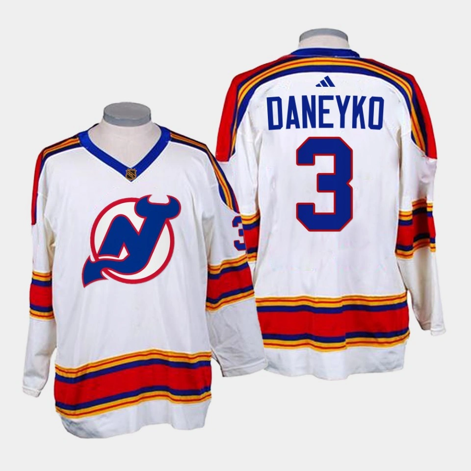 Women's Ken Daneyko New Jersey Devils 2022-23 Reverse Retro 2.0 Replica White Jersey