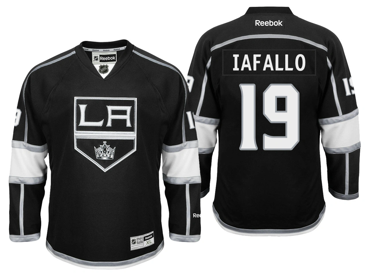 Los Angeles Kings #19 Alex Iafallo Home Premier Player Black Reebok Jersey