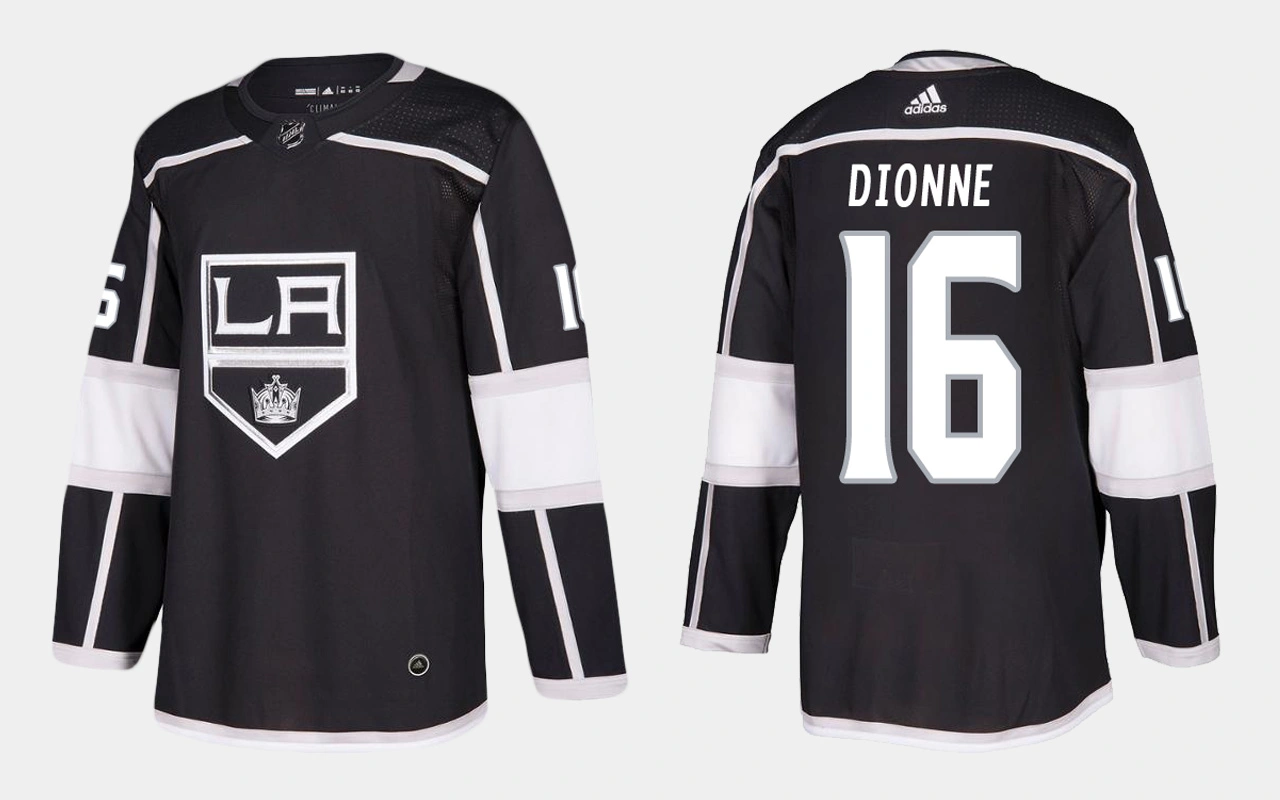 Los Angeles Kings #16 Retired Marcel Dionne Home Black Jersey