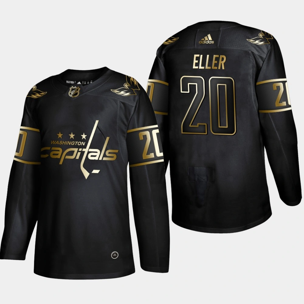 Washington Capitals Lars Eller #20 2019 NHL Golden Edition Authentic Player Jersey - Black