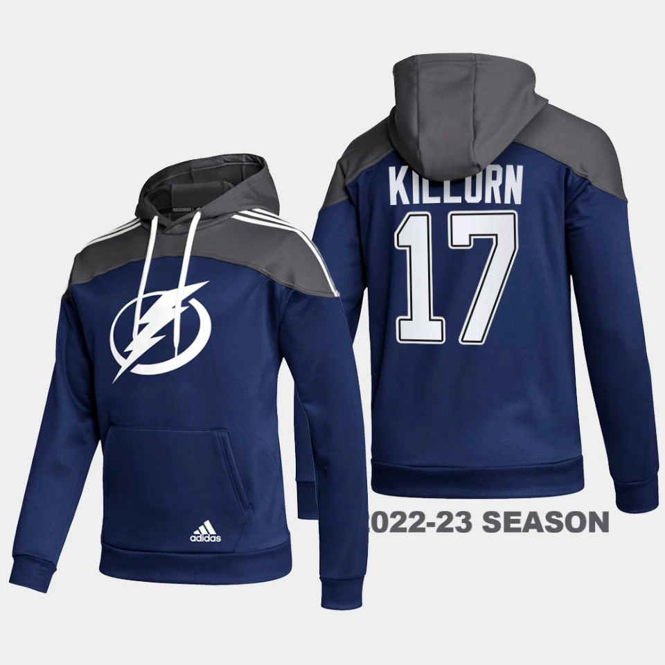 Women's Alex Killorn Tampa Bay Lightning Stylish AEROREADY Pullover #17 Hoodie Blue Women's Alex Killorn Tampa Bay Lightning Stylish AEROREADY Pullover #17 Hoodie Blue