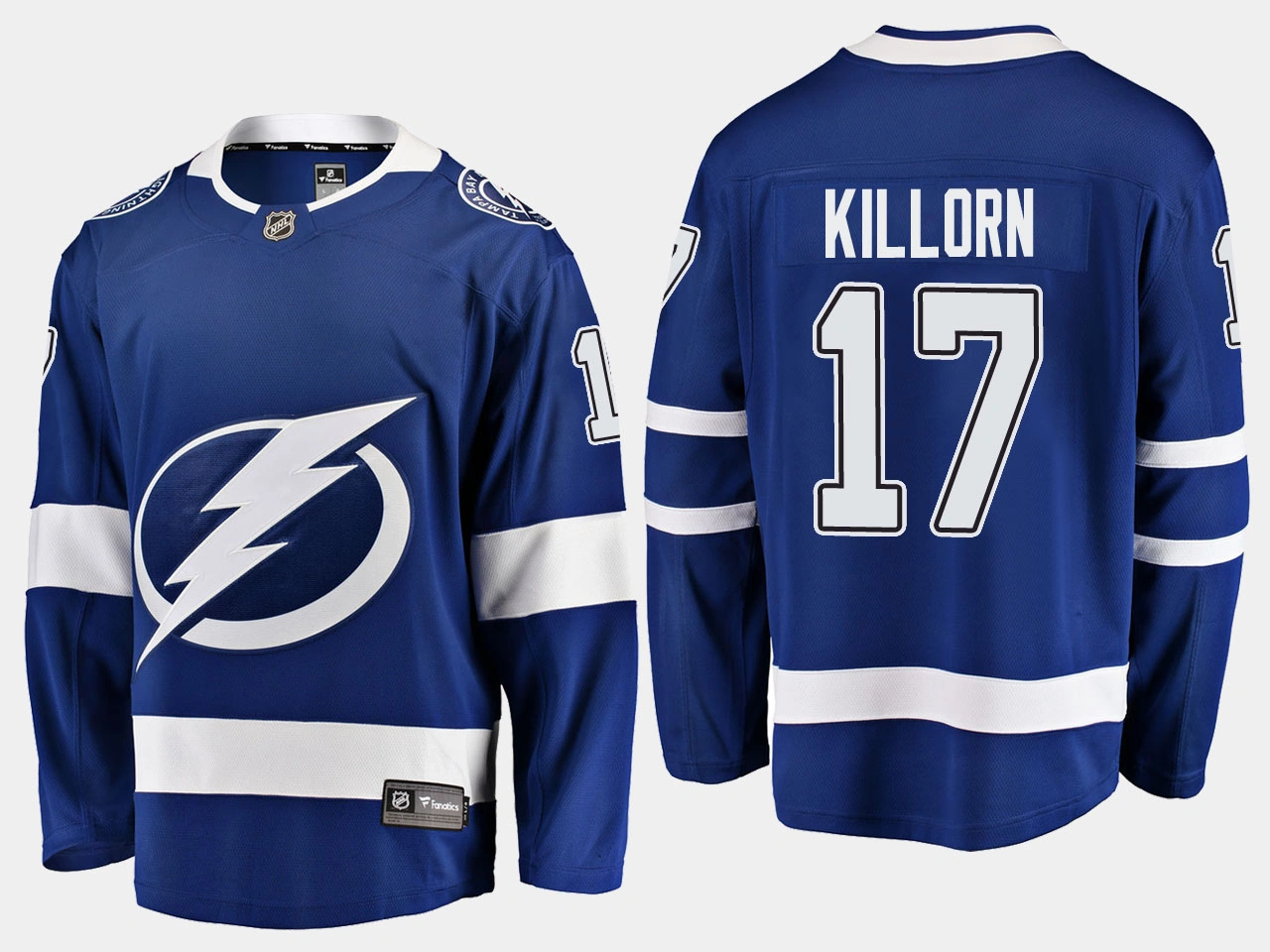 Tampa Bay Lightning #17 Alex Killorn Home Breakaway Player Blue Jersey