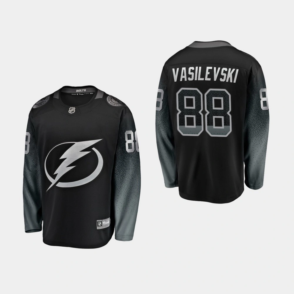 Youth Tampa Bay Lightning Andrei Vasilevskiy #88 Alternate Breakaway Player Black Jersey Youth Tampa Bay Lightning Andrei Vasilevskiy #88 Alternate Breakaway Player Black Jersey