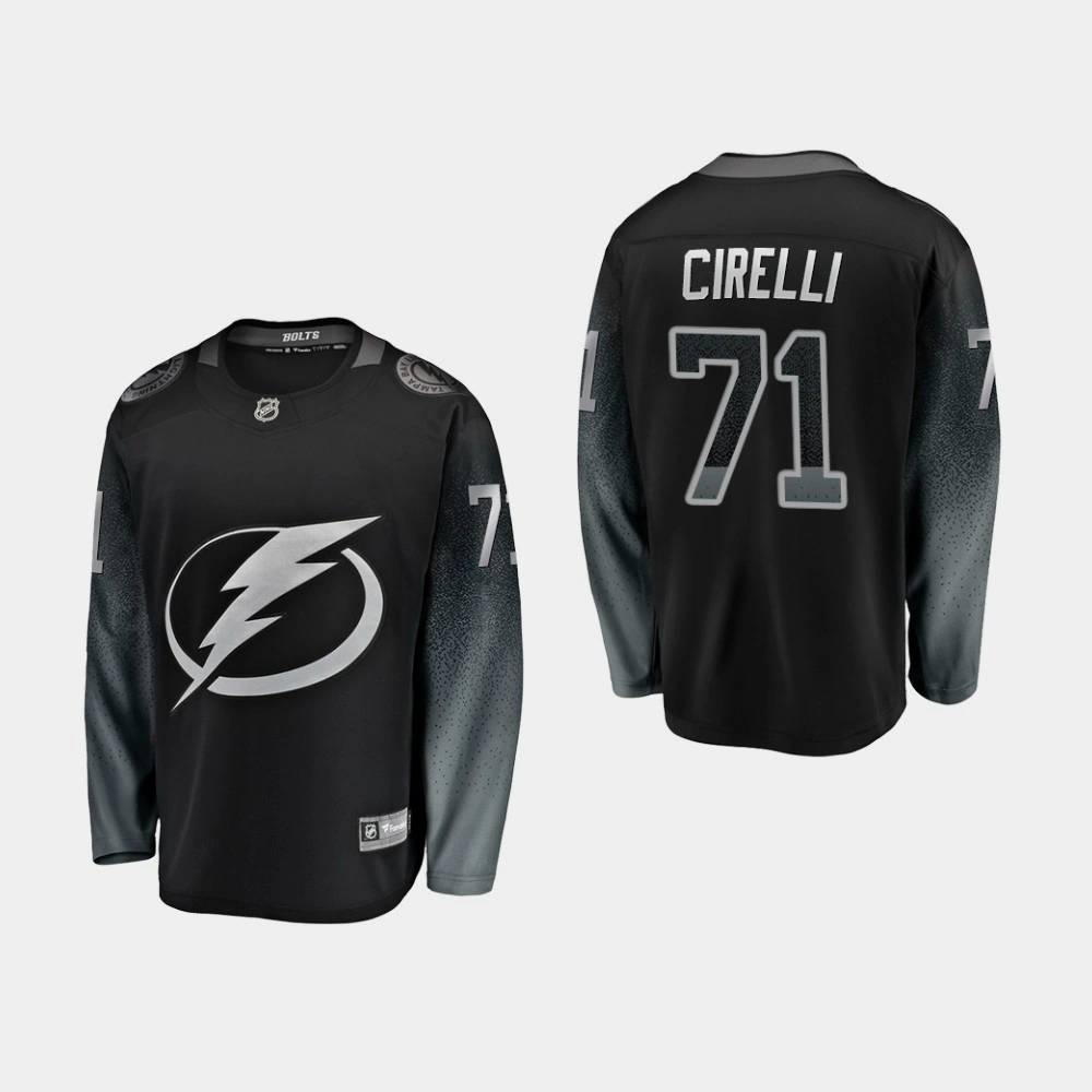 Tampa Bay Lightning Anthony Cirelli #71 Alternate Breakaway Player Black Jersey Tampa Bay Lightning Anthony Cirelli #71 Alternate Breakaway Player Black Jersey