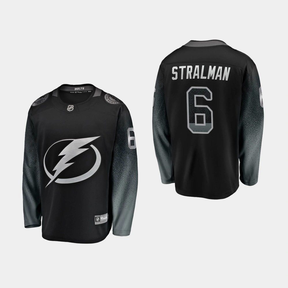 Tampa Bay Lightning Anton Stralman #6 Alternate Breakaway Player Black Jersey Tampa Bay Lightning Anton Stralman #6 Alternate Breakaway Player Black Jersey