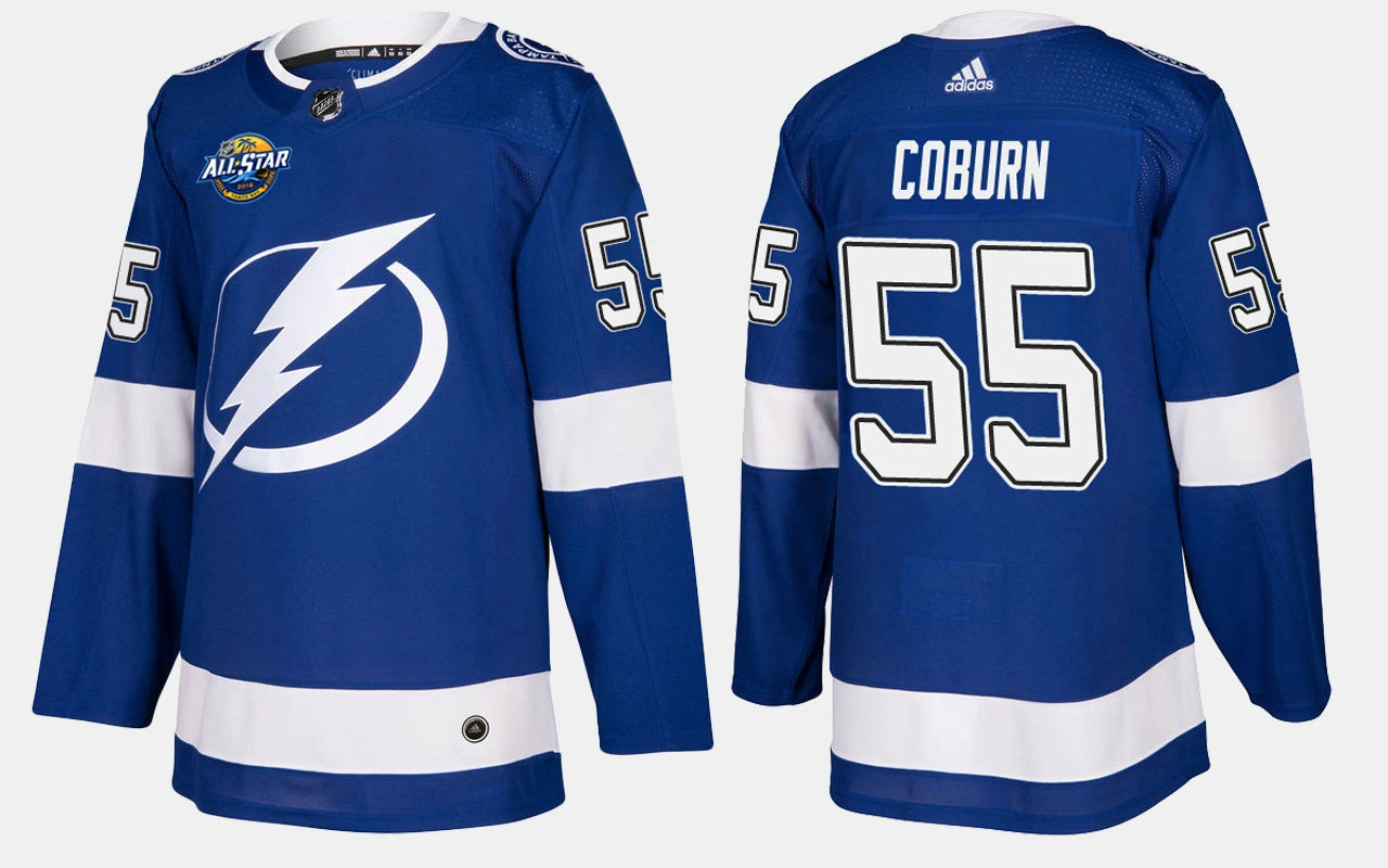 Tampa Bay Lightning #55 Braydon Coburn Home Blue Jersey