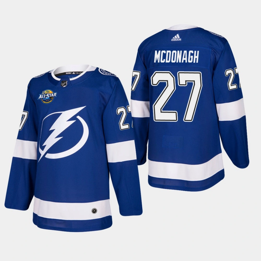 Tampa Bay Lightning #27 Ryan McDonagh Home Blue Jersey
