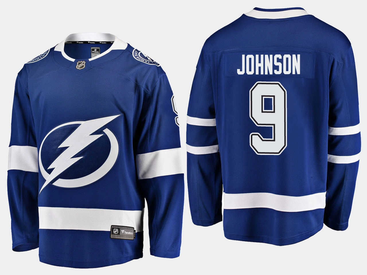 Women's Tampa Bay Lightning #9 Tyler Johnson Home Breakaway Player Blue Jersey