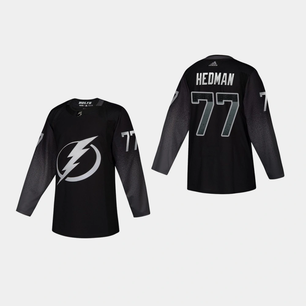 Women's Tampa Bay Lightning Victor Hedman #77 Alternate Authentic Player Black Jersey Women's Tampa Bay Lightning Victor Hedman #77 Alternate Authentic Player Black Jersey