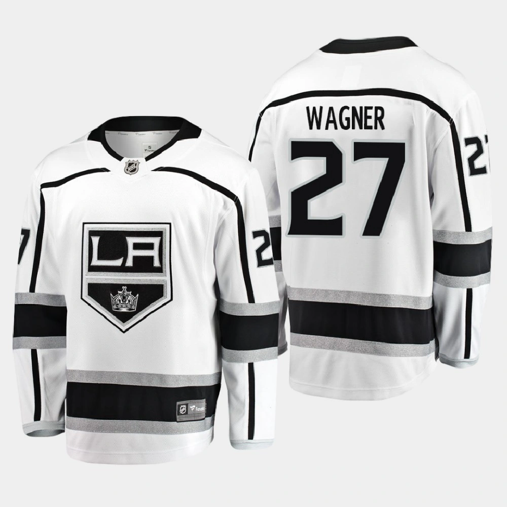Men's Los Angeles Kings Austin Wagner #27 Away 2020-21 Breakaway Player White Jersey