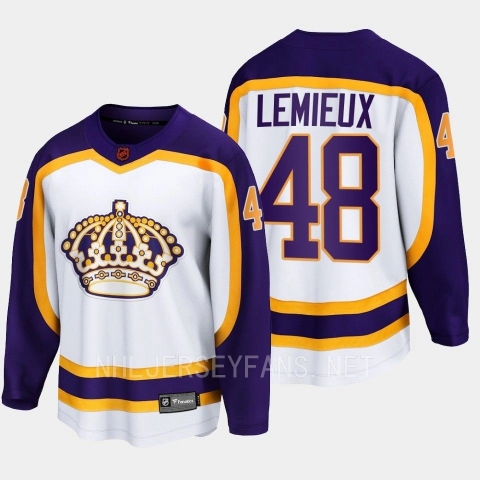Los Angeles Kings Brendan Lemieux 2022 Special Edition 2.0 White #48 Jersey Breakaway Los Angeles Kings Brendan Lemieux 2022 Special Edition 2.0 White #48 Jersey Breakaway