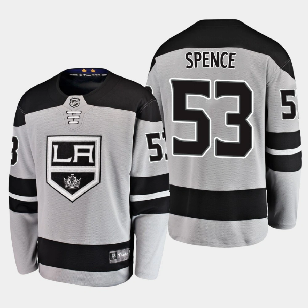 Youth Los Angeles Kings Jordan Spence #53 Alternate Breakaway Player Black Jersey