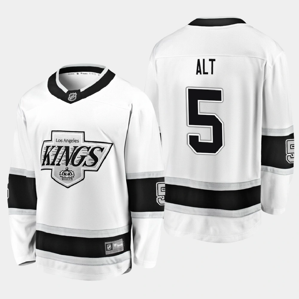 Men's Los Angeles Kings Mark Alt #5 Heritage Breakaway Player White Jersey