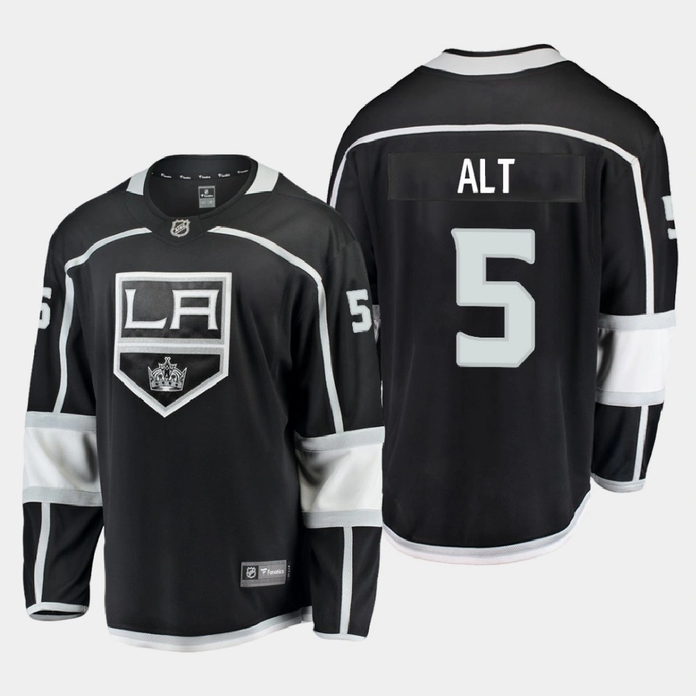 Men's Los Angeles Kings Mark Alt #5 Home 2020-21 Breakaway Player Black Jersey Men's Los Angeles Kings Mark Alt #5 Home 2020-21 Breakaway Player Black Jersey