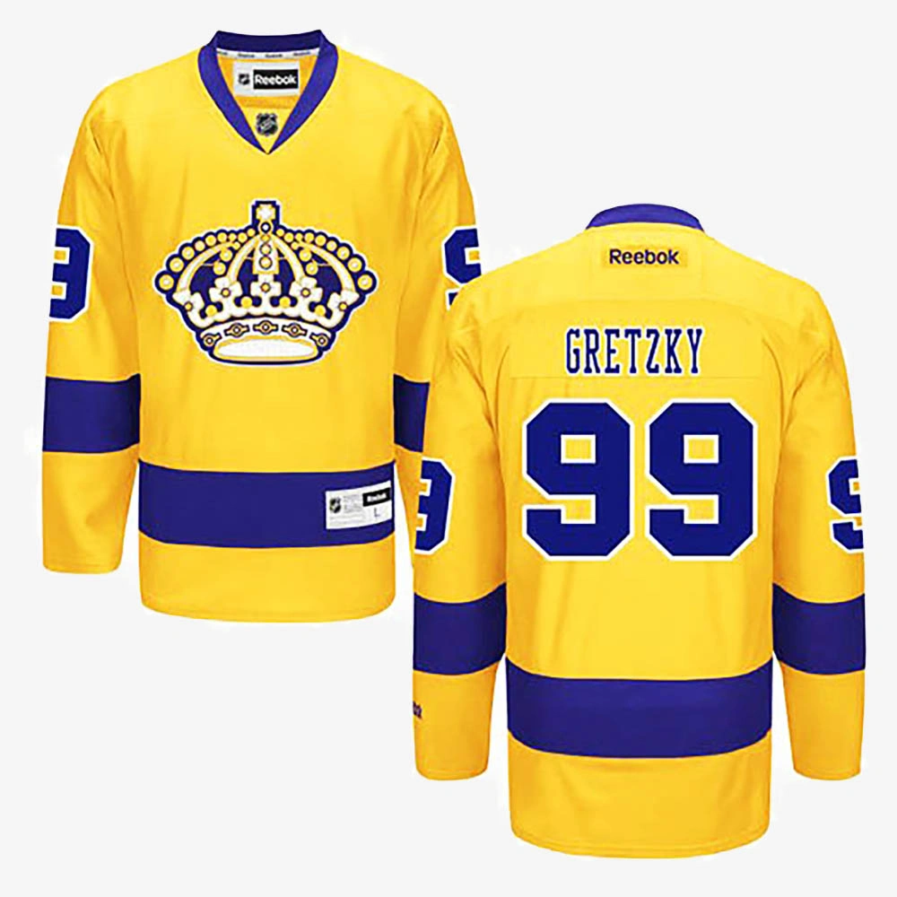 Wayne Gretzky Los Angeles Kings Gold Alternate Jersey