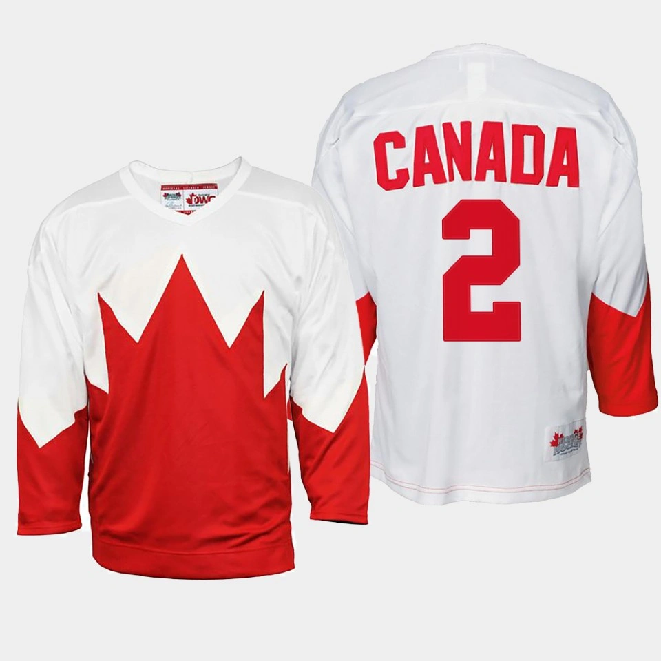 Women's Summit Series Canada Hockey Luke Schenn Throwback White #2 Jersey