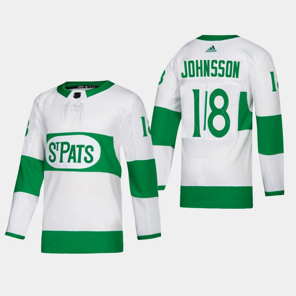 Women's Toronto St. Pats #18 Andreas Johnsson Authentic Player White Jersey Women's Toronto St. Pats #18 Andreas Johnsson Authentic Player White Jersey