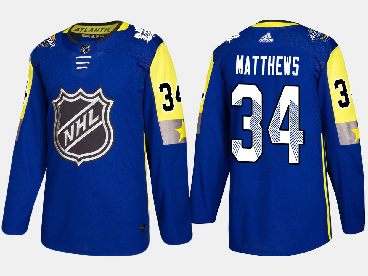 Atlantic Division Auston Matthews #34 Maple Leafs 2018 NHL All-Star Royal Game Authentic Jersey Atlantic Division Auston Matthews #34 Maple Leafs 2018 NHL All-Star Royal Game Authentic Jersey