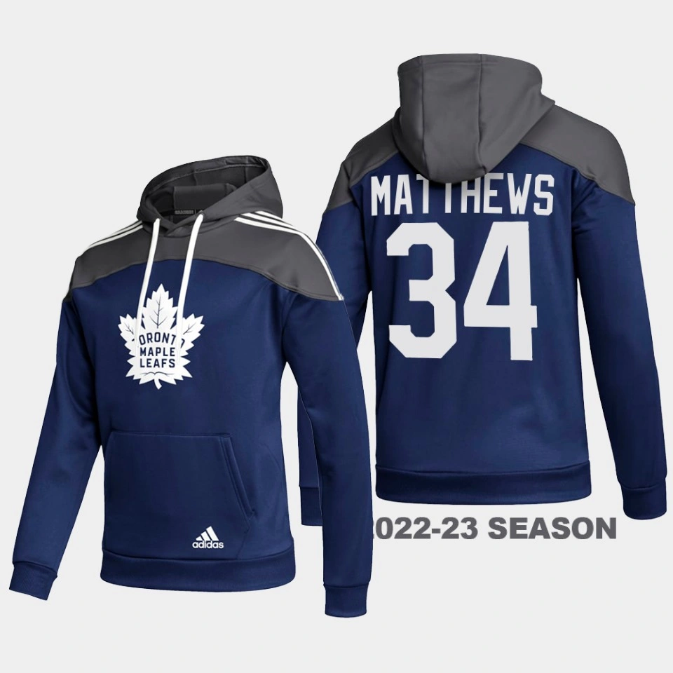 Women's Auston Matthews Toronto Maple Leafs Stylish AEROREADY Pullover #34 Hoodie Blue